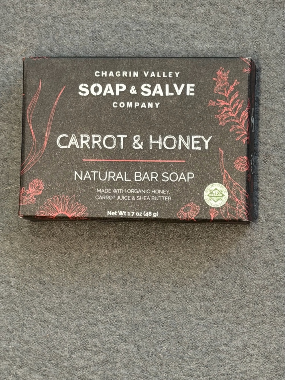 Chagrin Valley Carrot & Honey Complexion Soap 1.7 oz